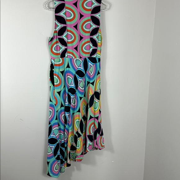 Anthropologie Multicolor Kenzie Sleeveless Midi Asymmetrical Flowy Dress 12 - Picture 5 of 12